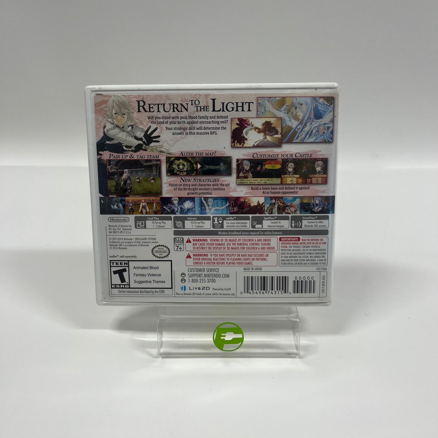 Fire Emblem Fates Birthright (Nintendo 3DS, 2016)