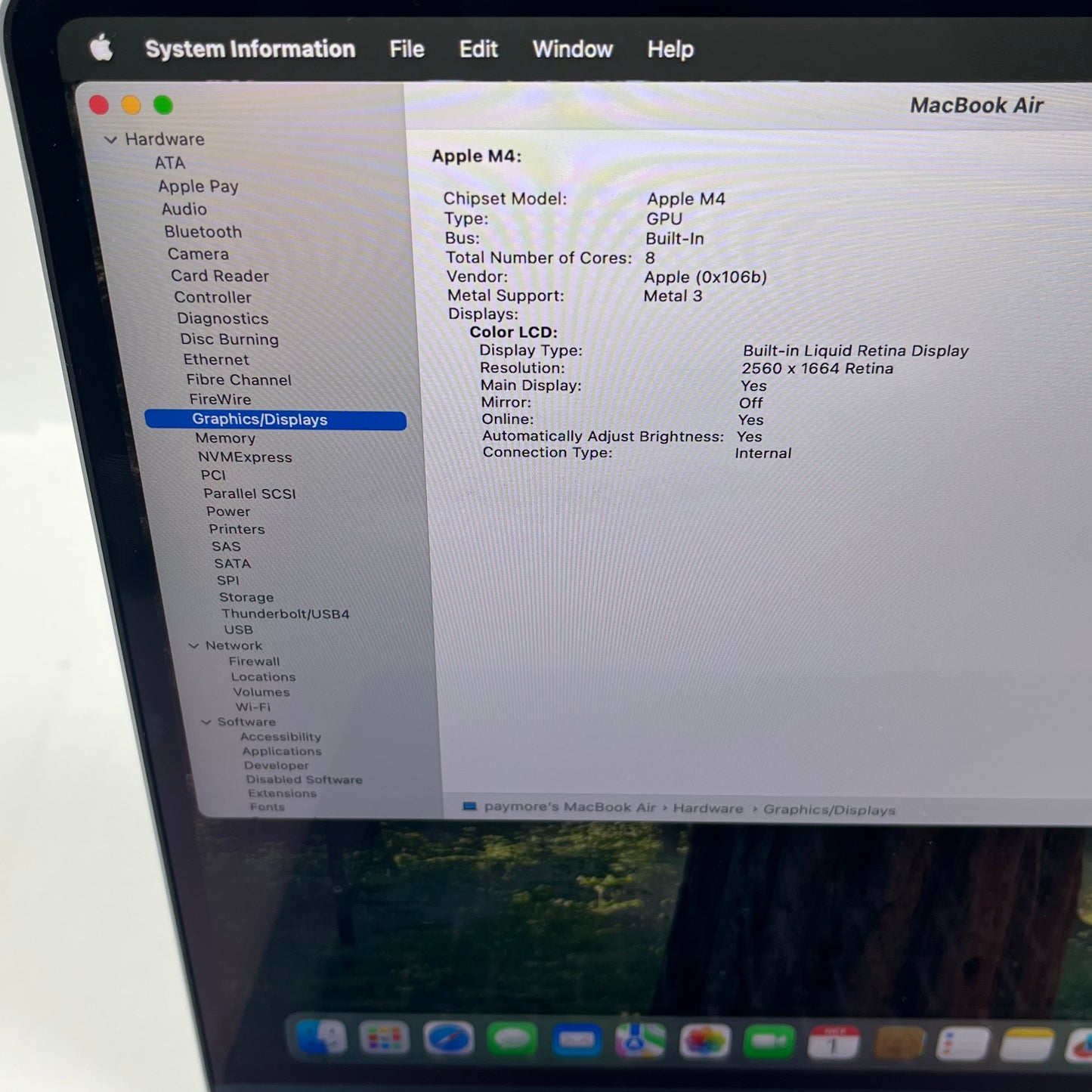 2025 Apple MacBook Air 13.3" M4 10C GPU 4.5GHz 16GB RAM 256GB SSD A3240