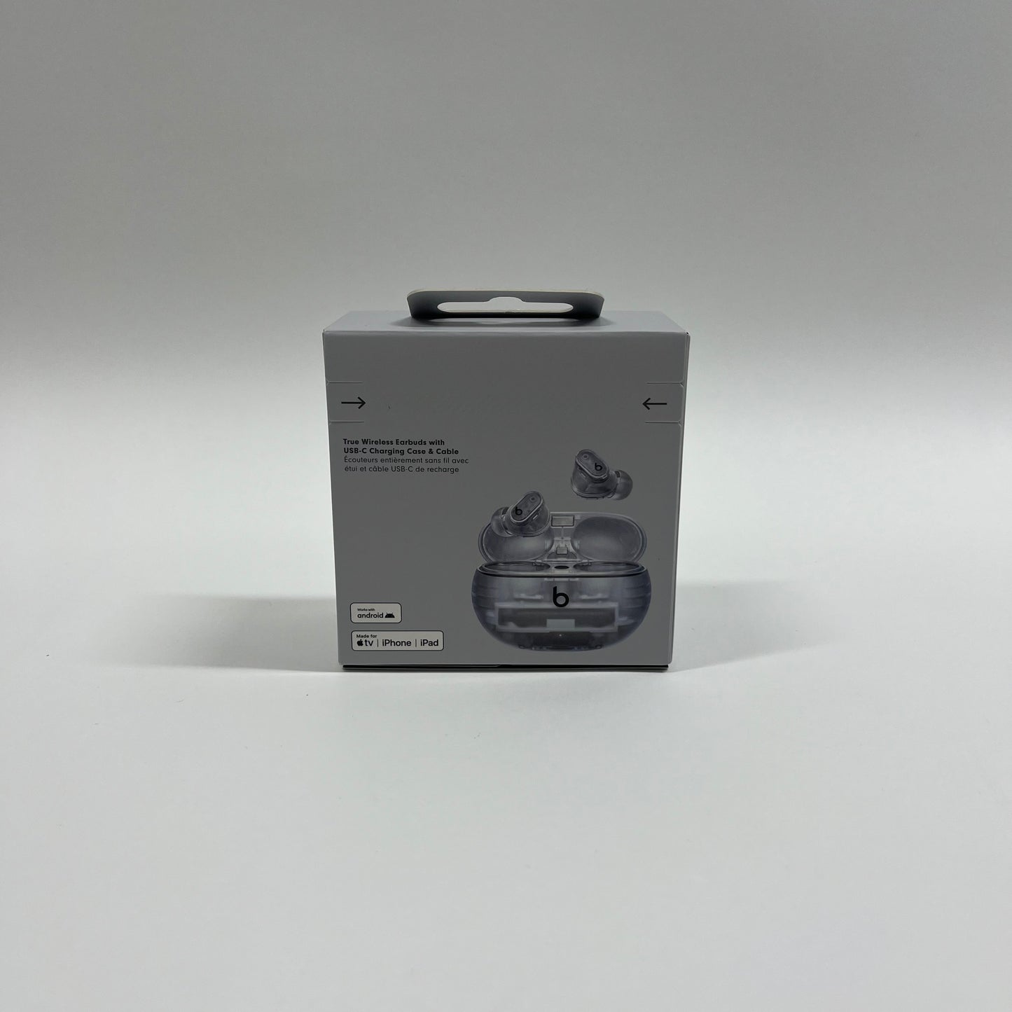 New Beats Studio Buds+ Wireless In-Ear Bluetooth Headphones Silver MQLK3LL/A