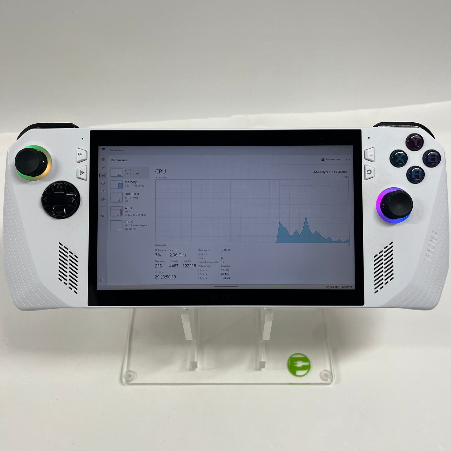 Asus ROG Ally 7" AMD Ryzen Z1 Extreme 16GB RAM 512GB White RC71L-ALLY.Z1X_512