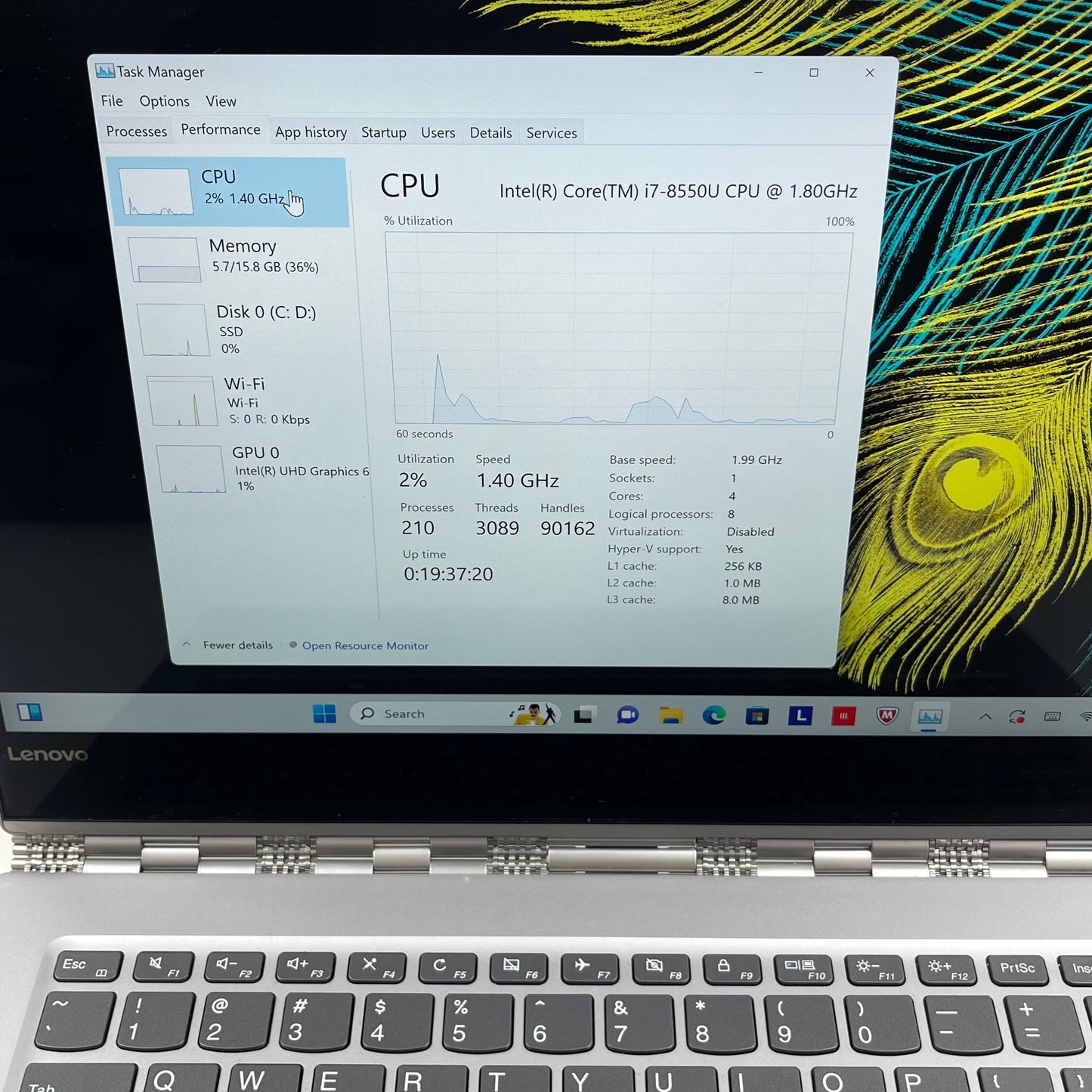 Lenovo Yoga 920-13IKB 14.1" i7-8550U 1.9GHz 16GB RAM 1TB SSD