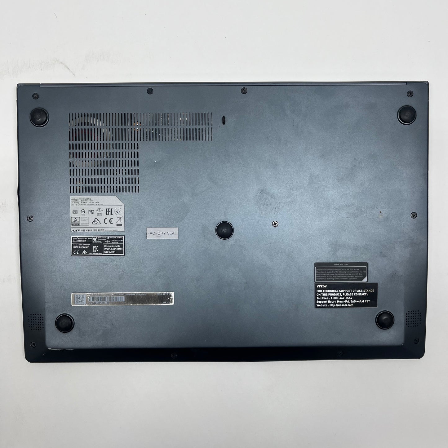 MSI modern 14 MS-14B3 14" i5-10210u 2.1GHz 8GB RAM 500GB SSD