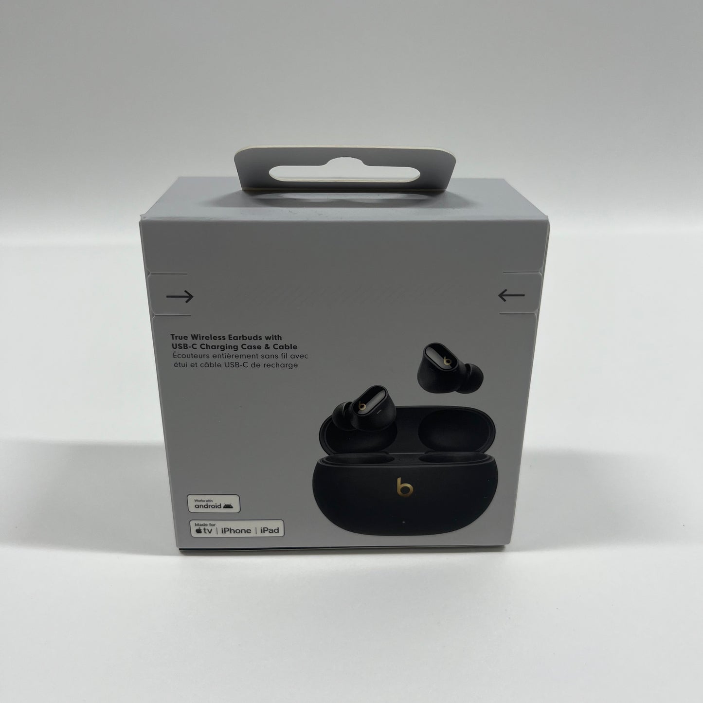New Beats Studio Buds+ Wireless In-Ear Bluetooth Headphones Black Gold MQLH3LL/A