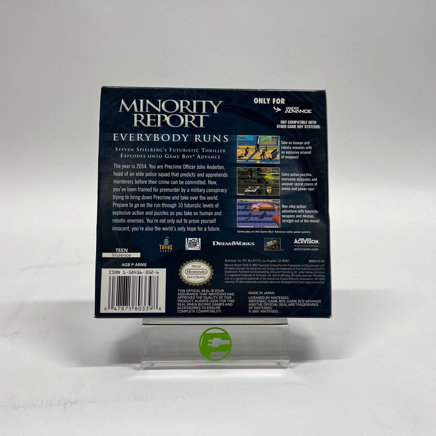 New Minority Report (Nintendo GameBoy Advance, 2002)