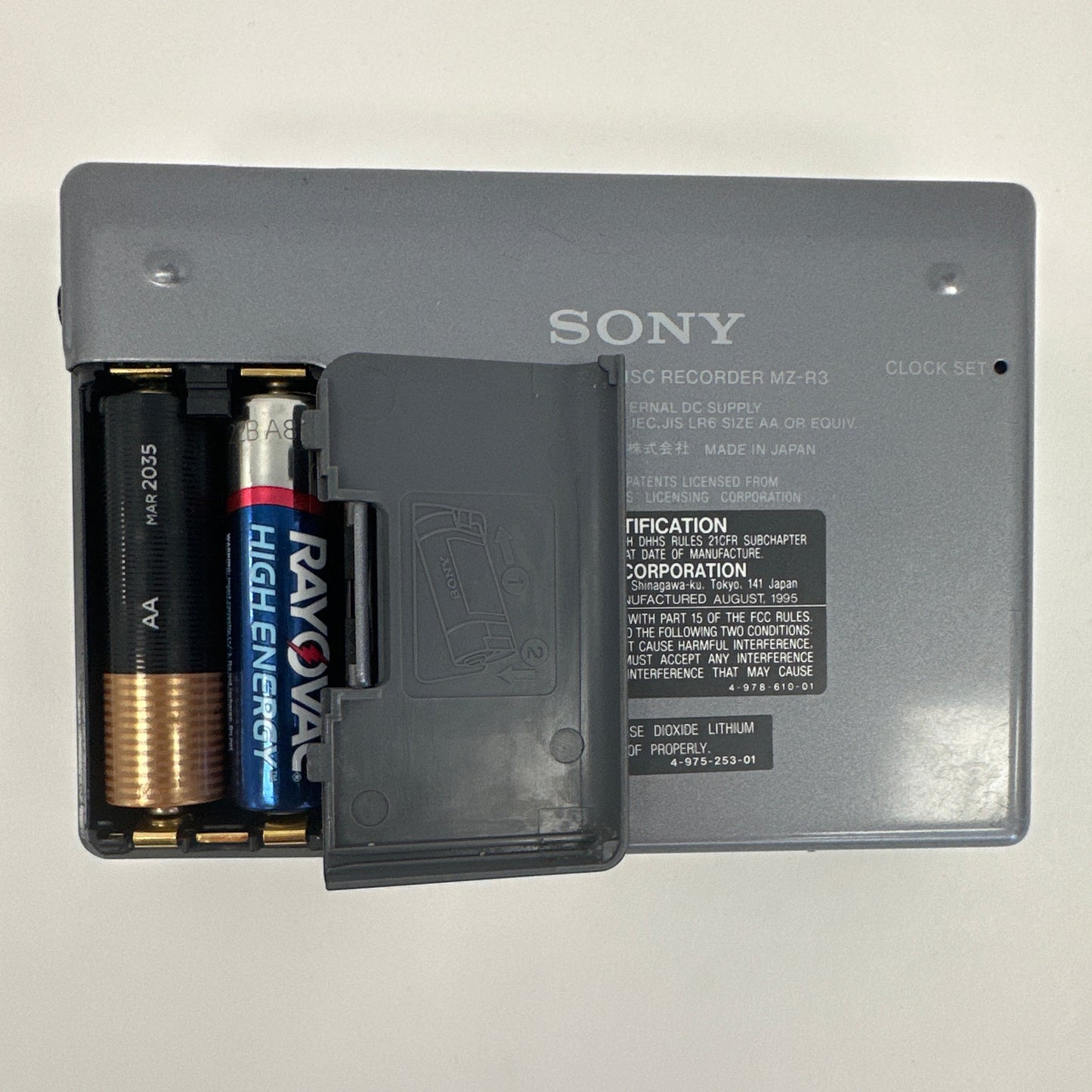 Sony MD Walkman Portable MiniDisc Recorder MZ-R3