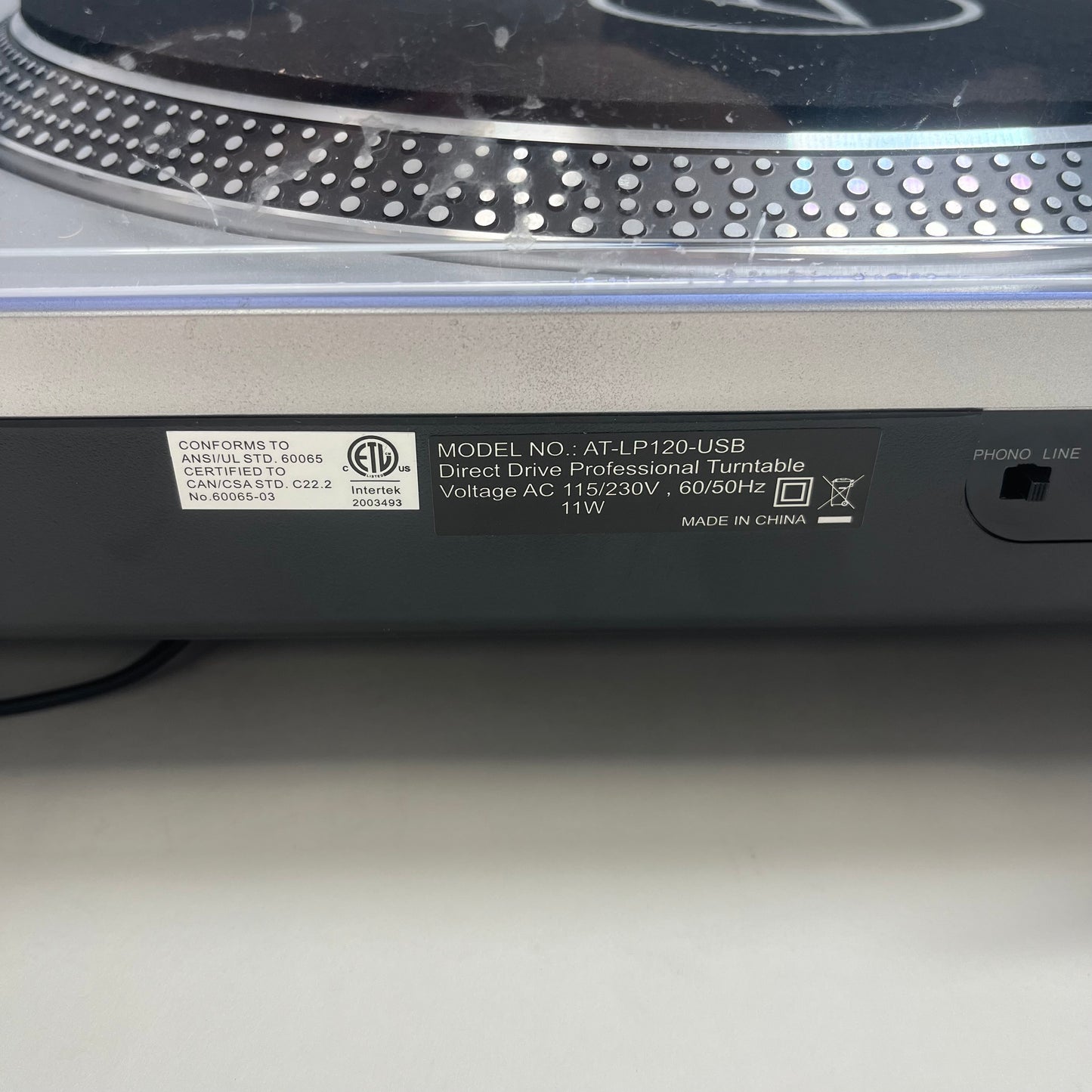 TECHNICS AT-LP120-USB 2-Channel Direct Drive Professional Turntable