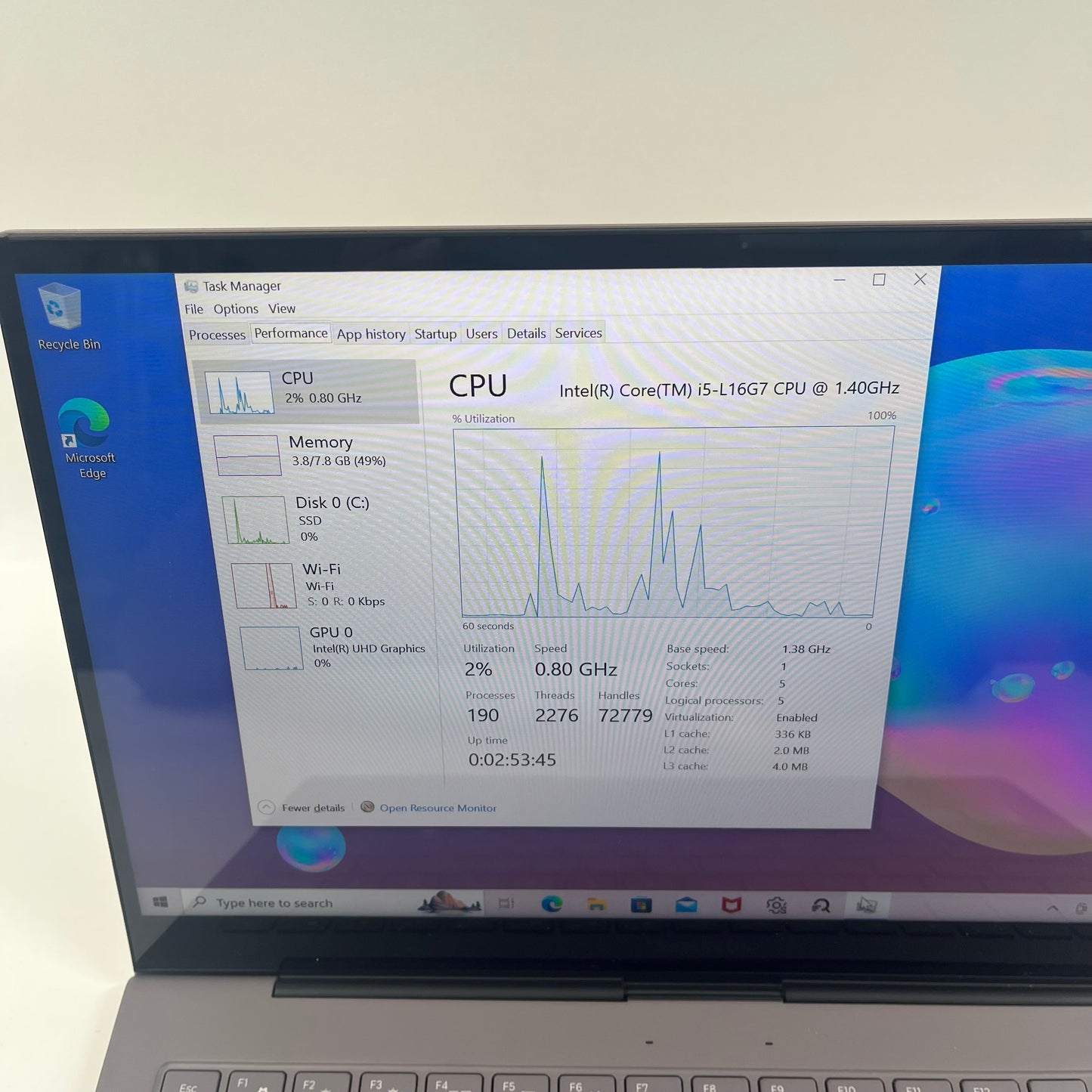 Samsung Galaxy Book S 767XCM-K02 13.3" i5-7200U 1.3GHz 8GB RAM 256GB SSD