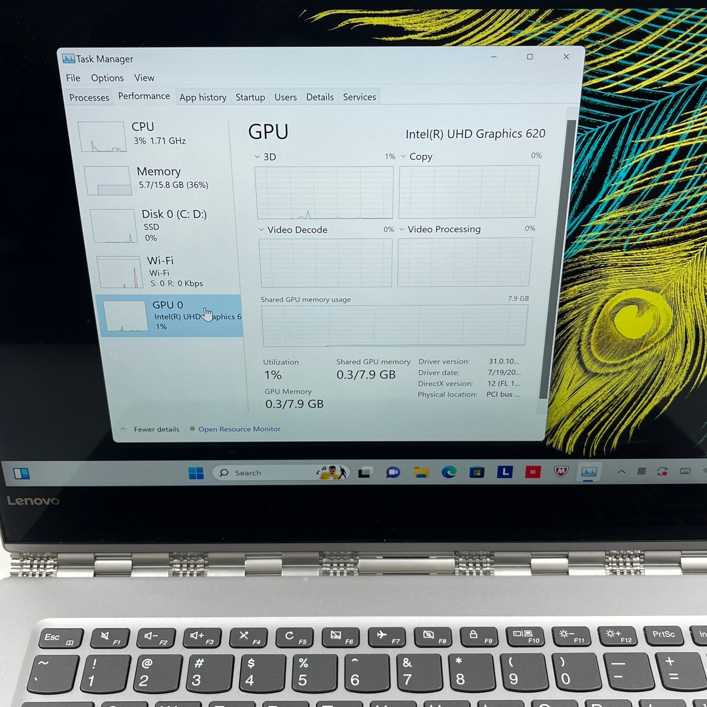 Lenovo Yoga 920-13IKB 14.1" i7-8550U 1.9GHz 16GB RAM 1TB SSD