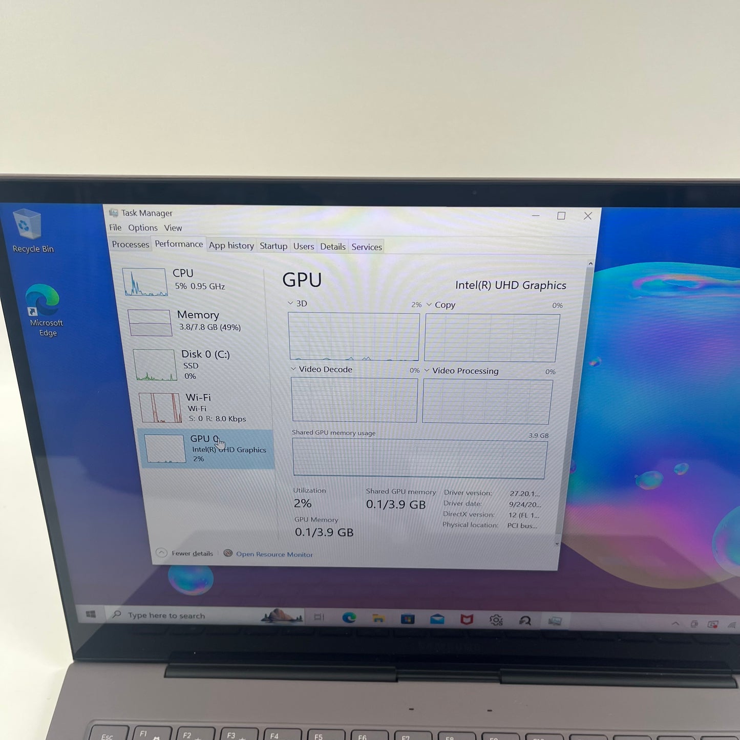 Samsung Galaxy Book S 767XCM-K02 13.3" i5-7200U 1.3GHz 8GB RAM 256GB SSD