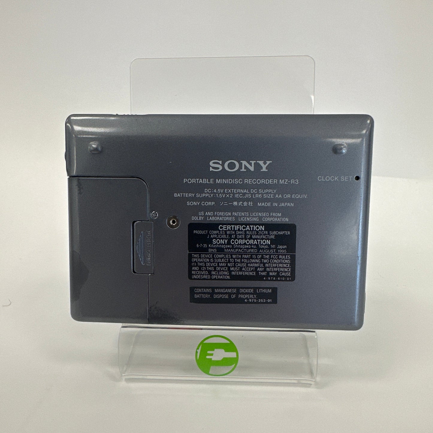 Sony MD Walkman Portable MiniDisc Recorder MZ-R3