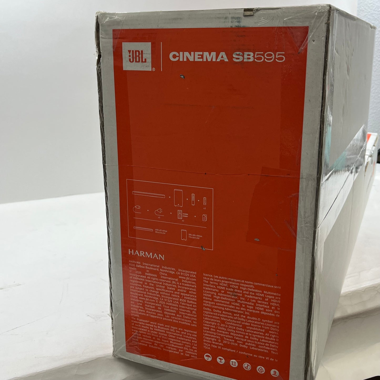 New JBL Cinema SB595 True Wireless Soundbar System Black ITF-14