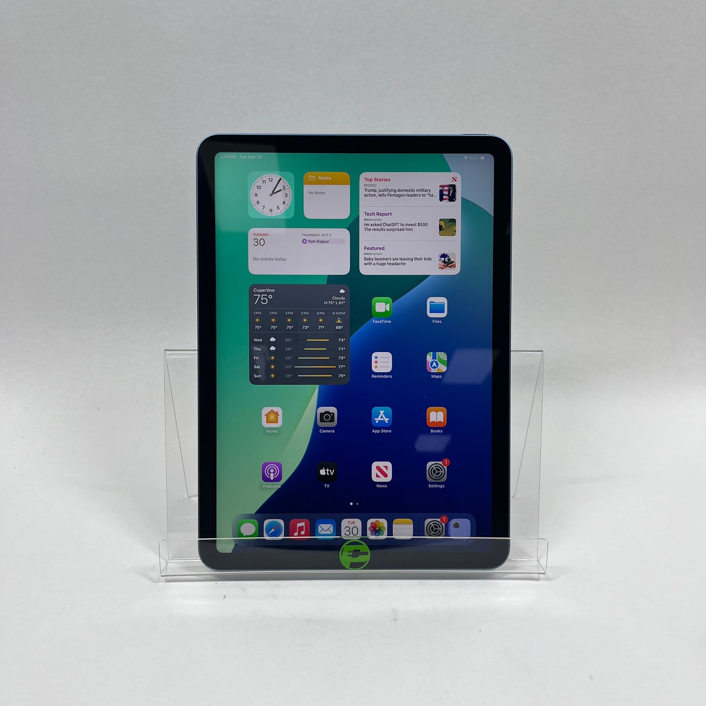 WiFi Only Apple iPad Air 5th Gen 64GB 18.5 Blue MM9E3LL/A