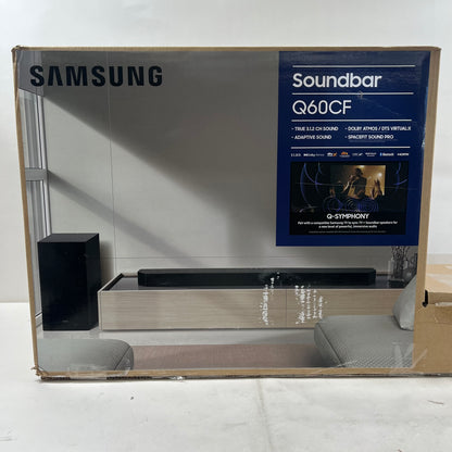 New Samsung Q60CF Wireless Soundbar System Black HW-Q60CF