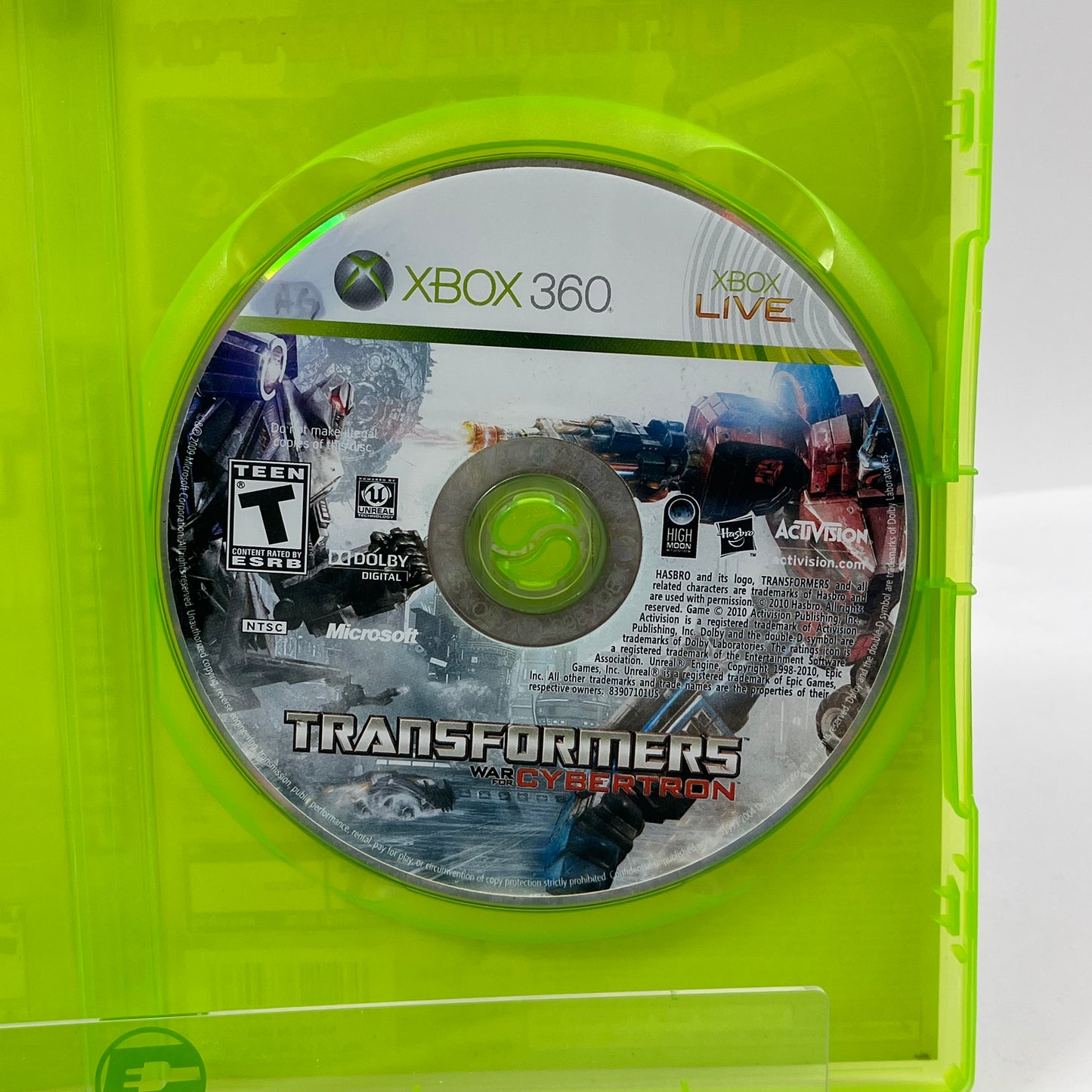 Transformers: War for Cybertron (Microsoft Xbox 360, 2010)
