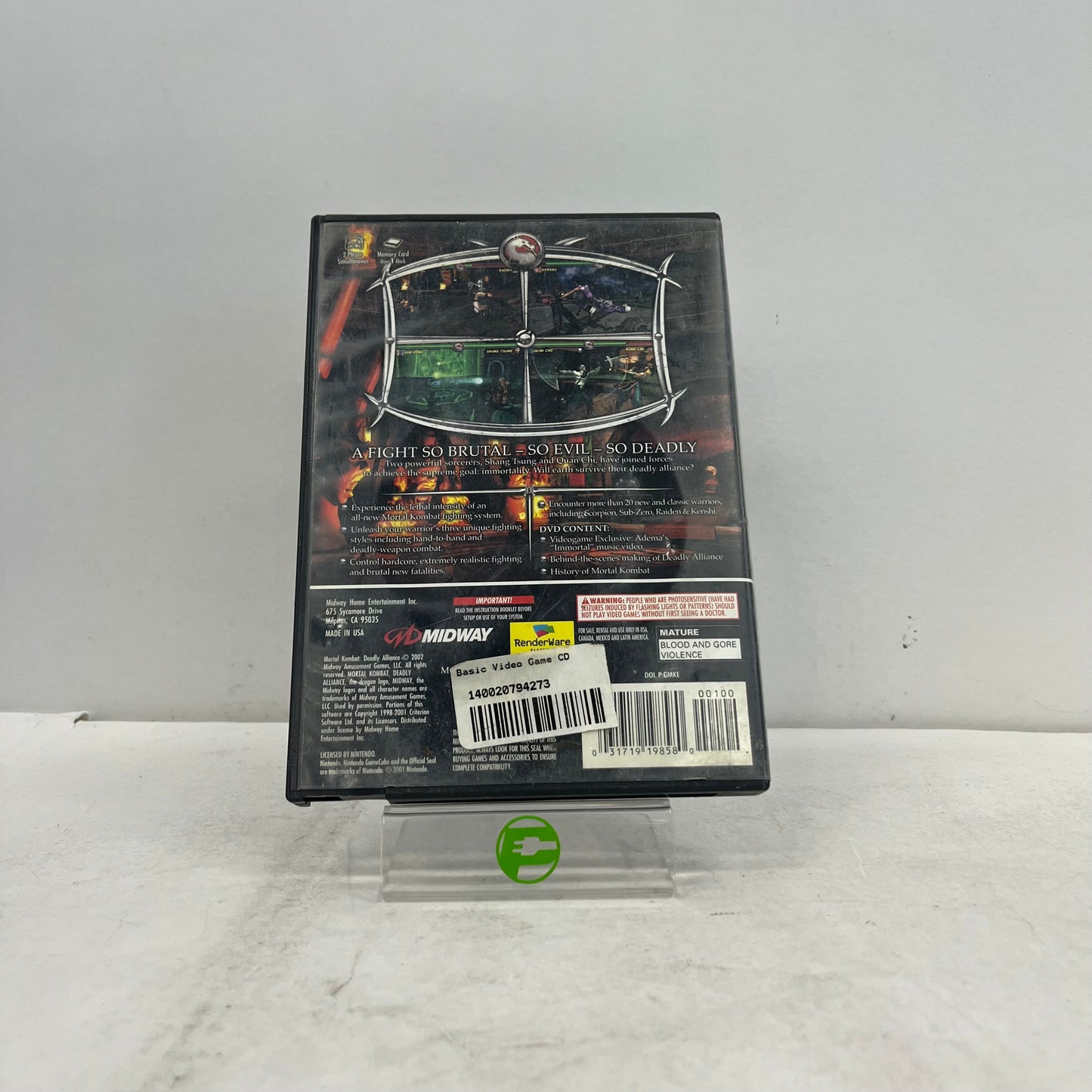 Mortal Kombat Deadly Alliance (Nintendo GameCube, 2002)