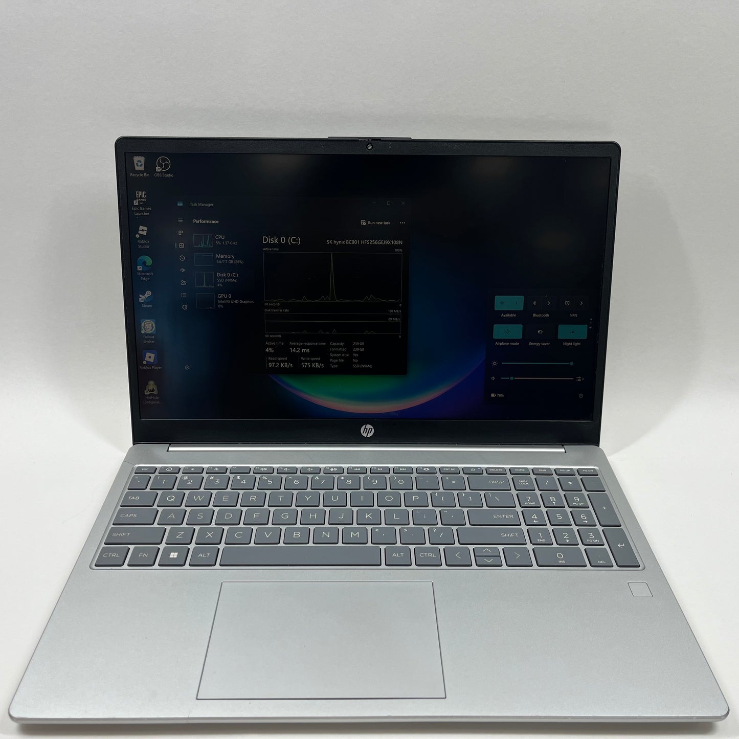 HP Laptop 15-FD0131WM 15" i3-N305 1.8GHz 8GB RAM 256GB SSD