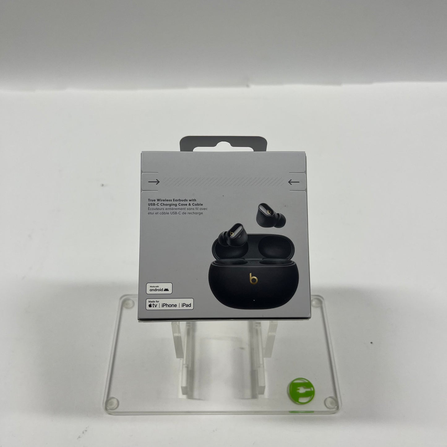 New Beats Studio Buds+ Wireless In-Ear Bluetooth Headphones Black Gold MQLH3LL/A