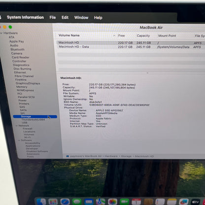 2025 Apple MacBook Air 13.3" M4 10C GPU 4.5GHz 16GB RAM 256GB SSD A3240