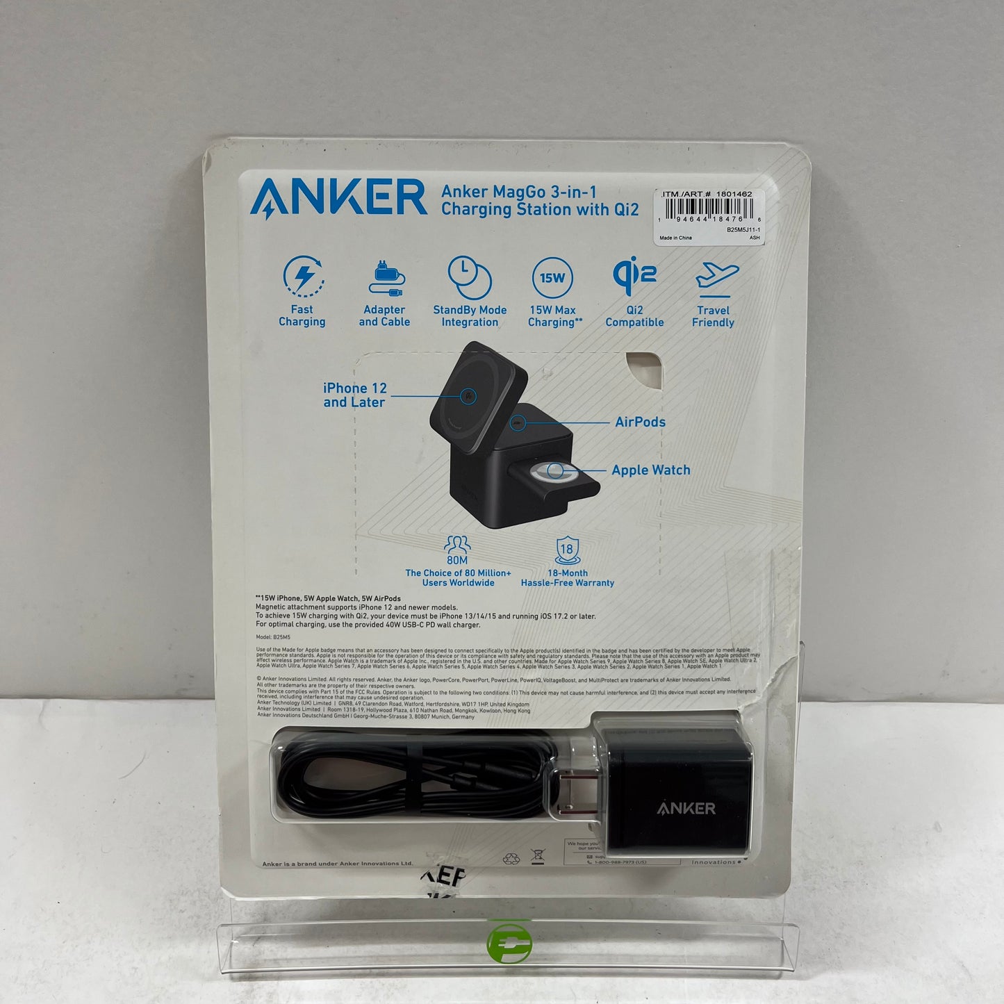Anker MagGo 3 in 1 Wireless Charging Station A26M5