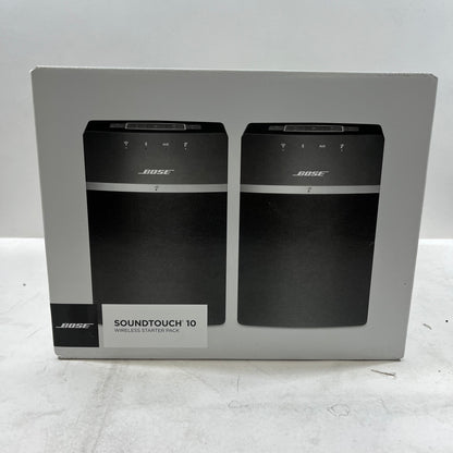 New Bose SoundTouch 10 Wireless Starter Pack Wireless Surround Speakers Black 