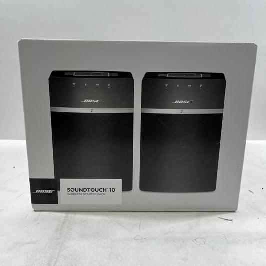 New Bose SoundTouch 10 Wireless Starter Pack Wireless Surround Speakers Black 