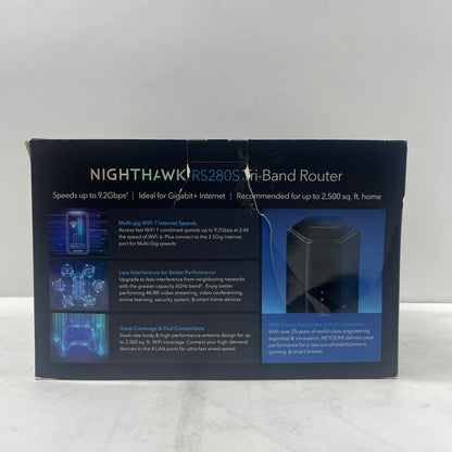 NETGEAR Nighthawk RS280S Tri Band WiFi 7 BE9200