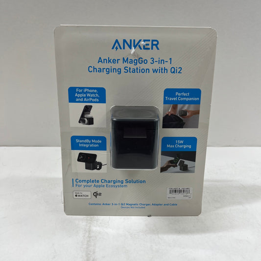Anker MagGo 3 in 1 Wireless Charging Station A26M5