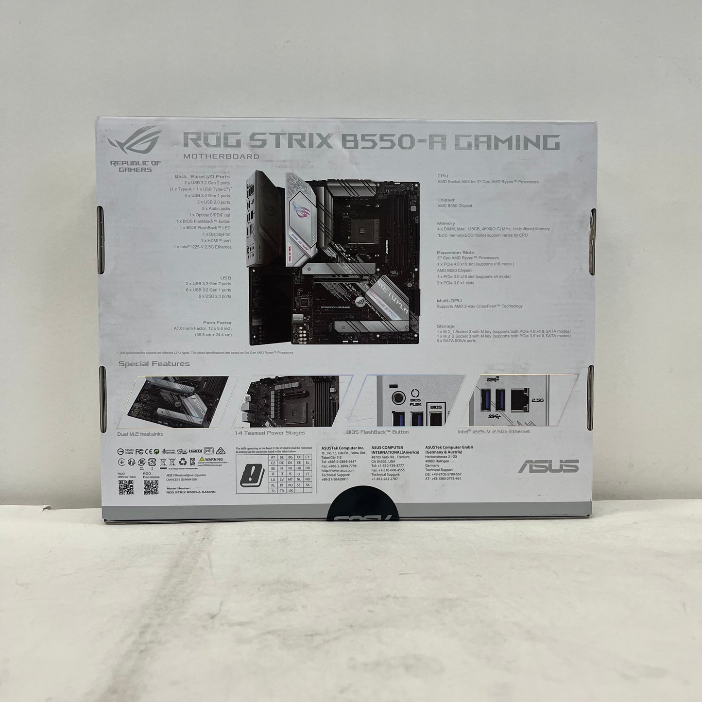 New Asus ROG Strix B550-A Gaming AM4 ATX AMD DDR4 Motherboard