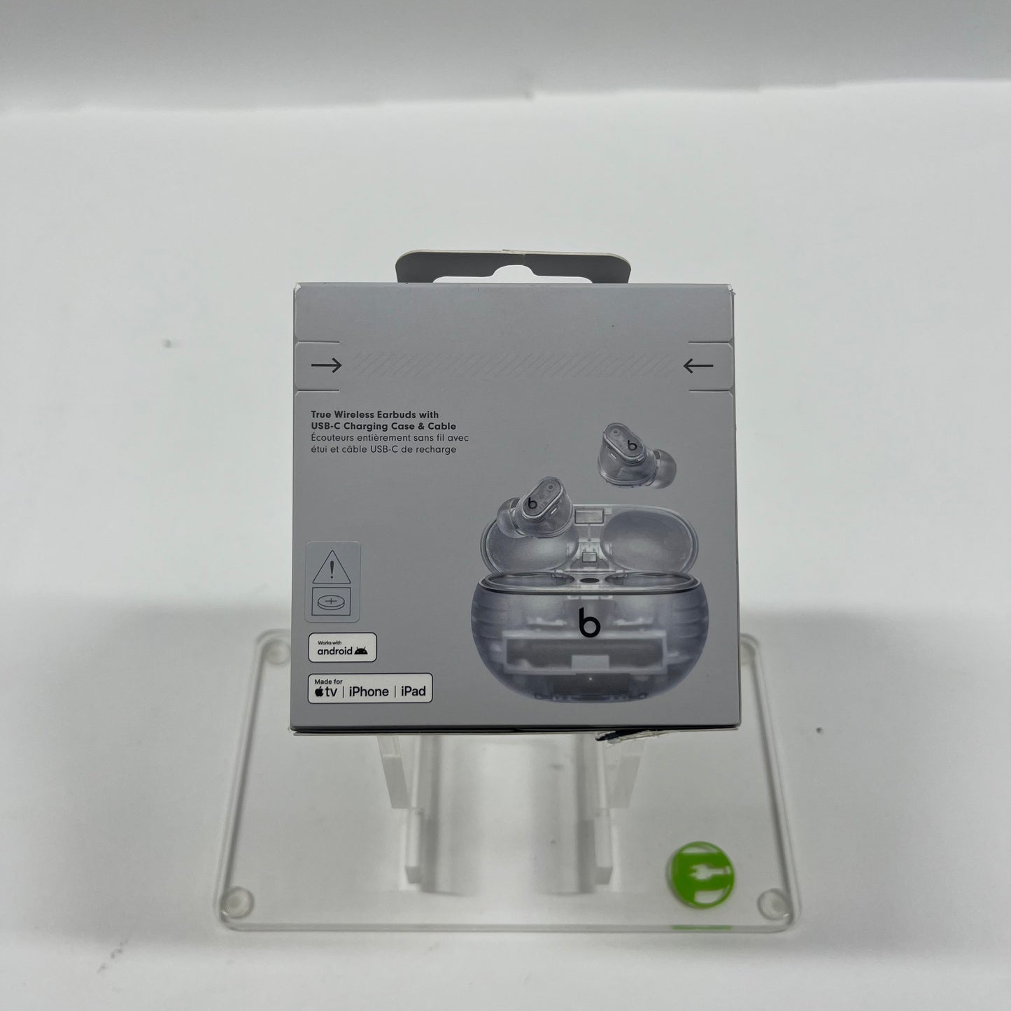 New Beats Studio Buds+ Wireless In-Ear Bluetooth Headphones Transparent 