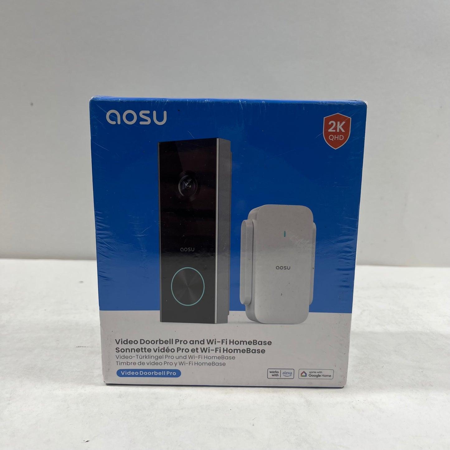 New aosu Video Doorbell Pro and Wi-Fi Homebase Bullet Security Camera V8P1AX11