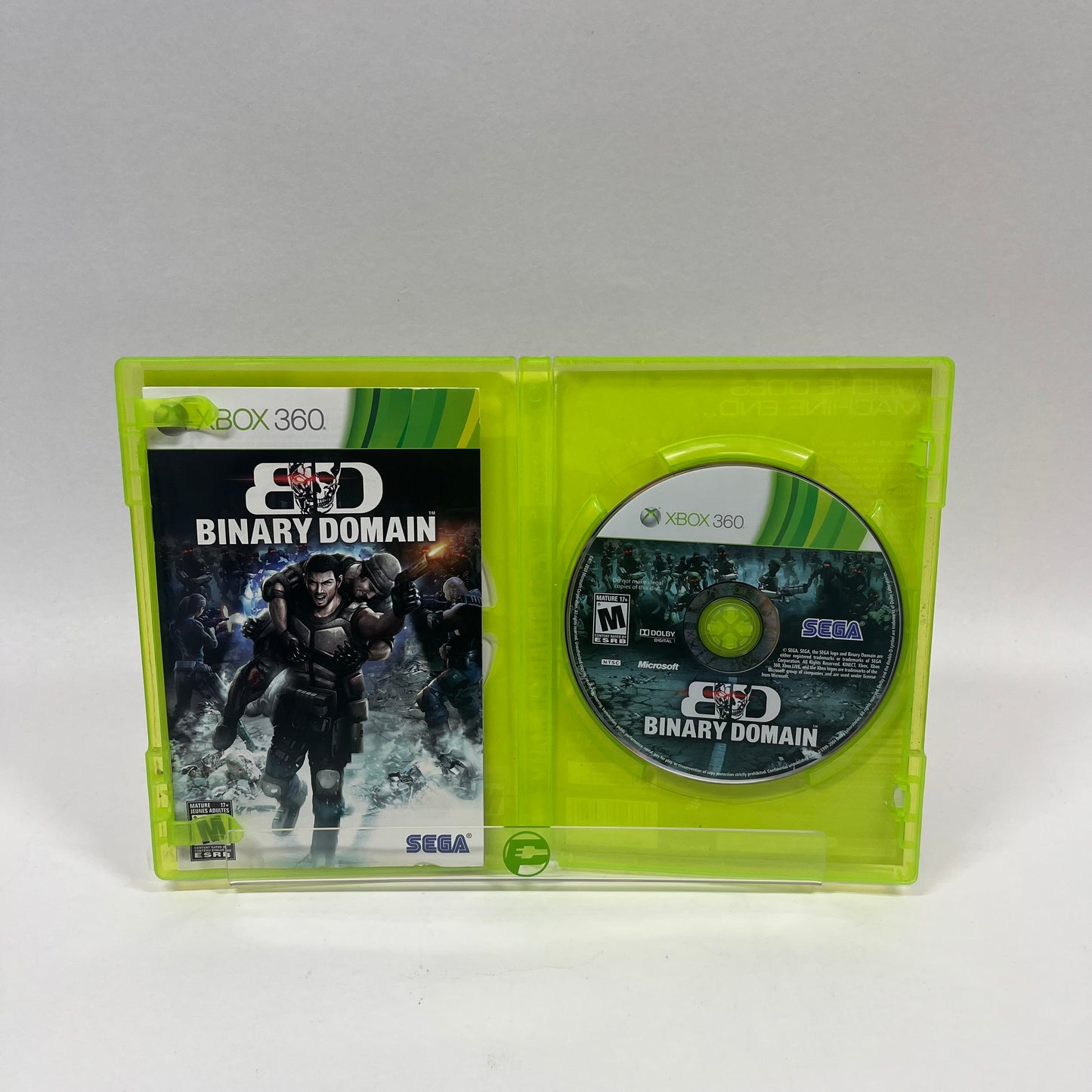 Binary Domain (Microsoft Xbox 360, 2012)