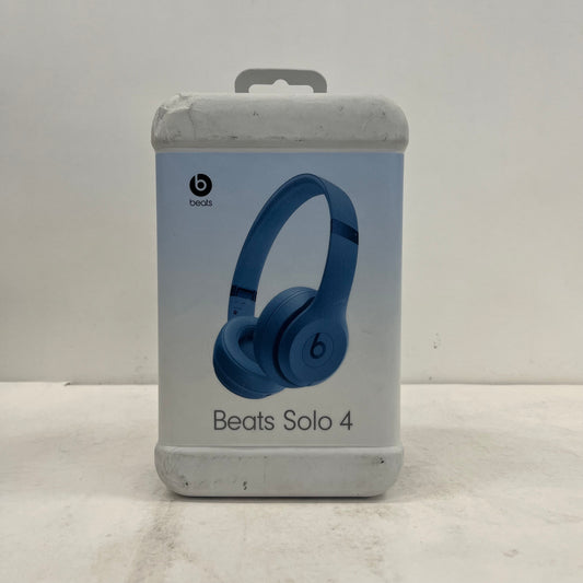 New Beats Solo 4 Wireless On-Ear Bluetooth Headphones Crystal Blue A3140