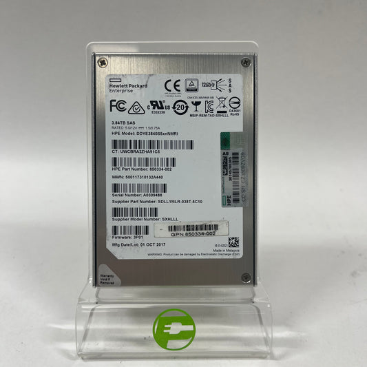 HP 2.5" ddye3840s5xnnmri 3.84tb SAS 12Gbps SSD SXHLLL