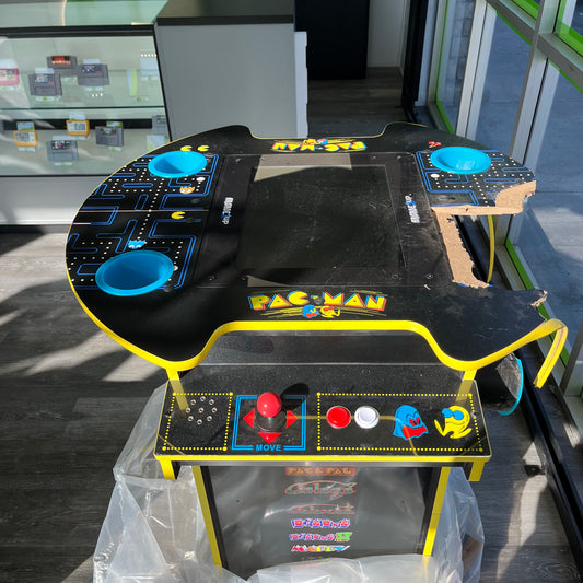 Arcade1Up PAC-MAN Pub Table Arcade Machine 12 Games, Light-Up Deck &amp; Cup Holder