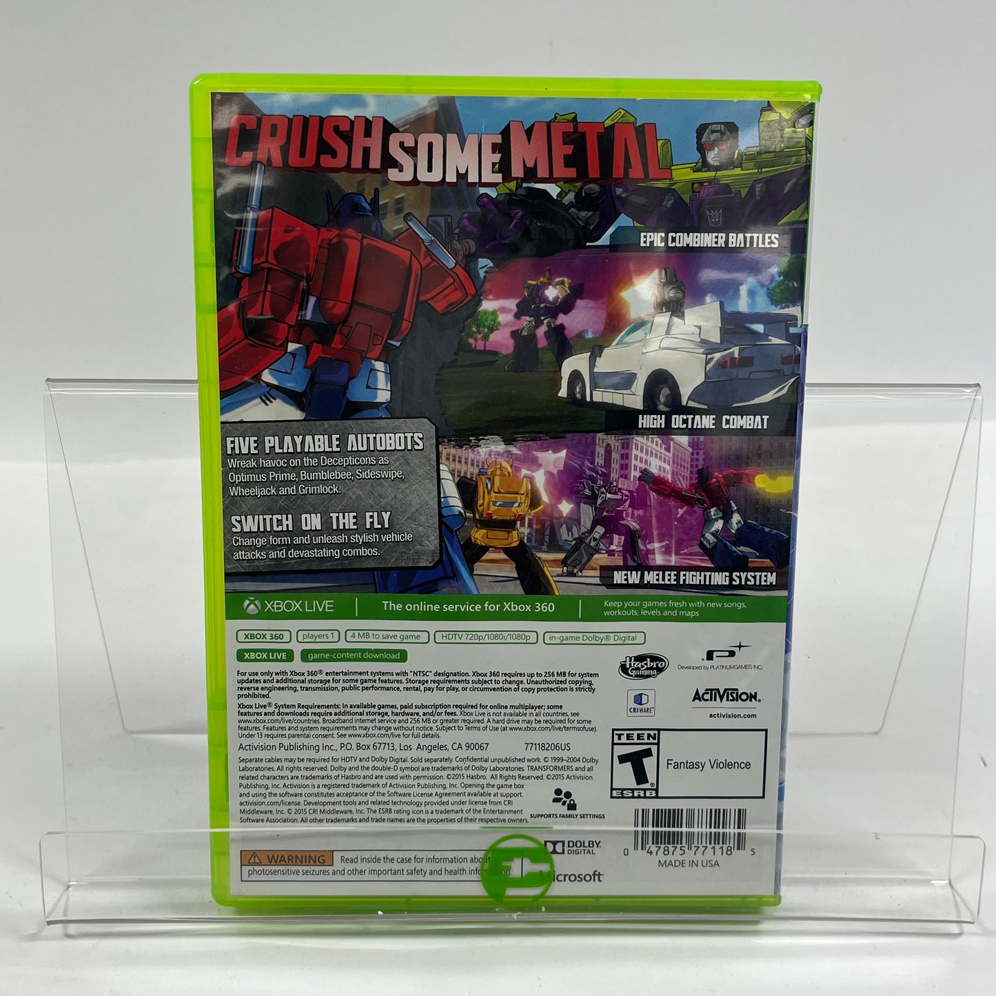 Transformers: Devastation (Microsoft Xbox 360, 2015)