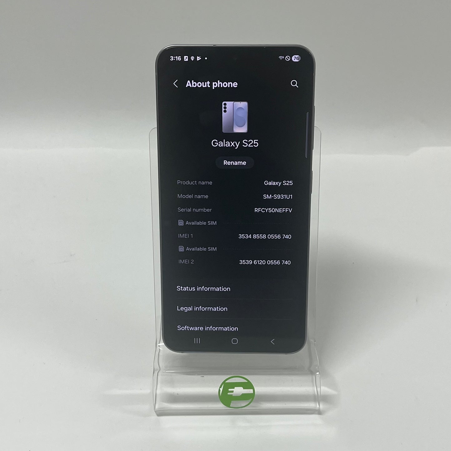 Unlocked Samsung Galaxy S25 12GB RAM 256GB SM-S931U1 Silver