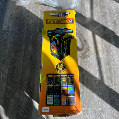 Arcade1Up PAC-MAN Pub Table Arcade Machine 12 Games, Light-Up Deck & Cup Holder