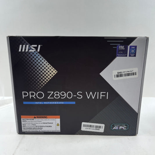 MSi Pro z890-s wifi LGA 1851 ATX Intel DDR5 Motherboard