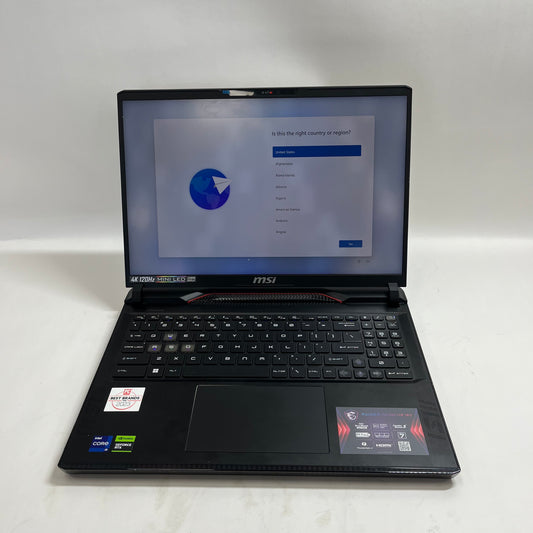 MSI Raider GE68HX 16" i9-14900hx 2.2GHz 32GB RAM 2TB SSD GeForce RTX 4070