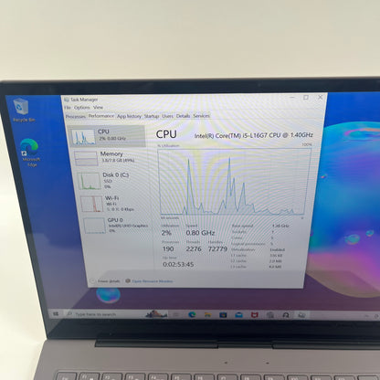 Samsung Galaxy Book S 767XCM-K02 13.3" i5-7200U 1.3GHz 8GB RAM 256GB SSD