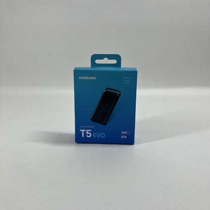New Samsung T5 Evo PORTABLE SSD CARD MU-PH8T0S/WW