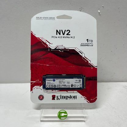 New Kingston 2280mm NV2 1TB M.2 NVMe Gen 4.0 x 4 SSD SNV2S/1000G