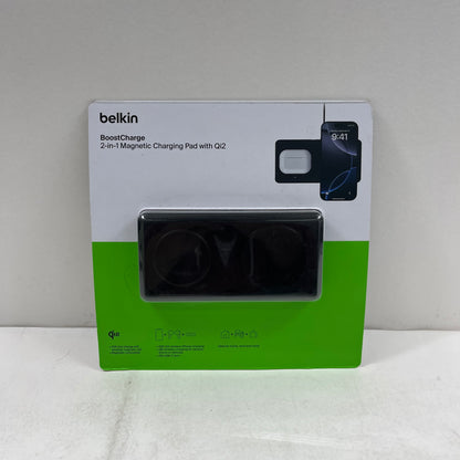 New Belkin  BoostCharge 2-in-1 Magnetic Charging Pad with Qi2 1896032