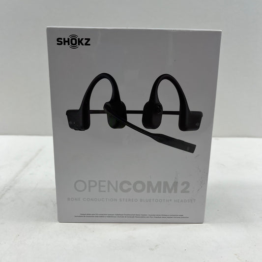 New Shokz OpenComm2 Active Noise Cancellation Headphones  Black 01001100WW1