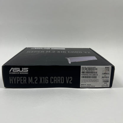 Asus Hyper M.2 X16 Card V2 PCIe-to-M.2 SSD expansion card MX28