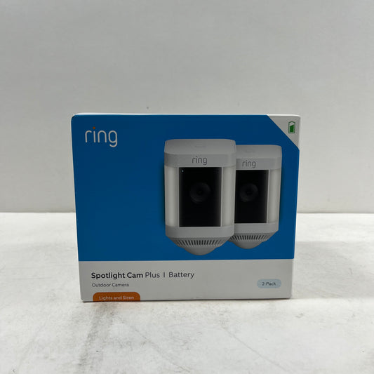 New ring spotlight cam plus battery 2 pack Bullet Security Camera