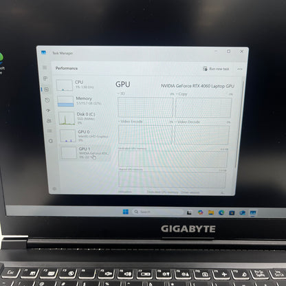 GIGABYTE ax211ngw 15.6" i7-13620H 2.3GHz 16GB RAM 512GB SSD GeForce RTX 4060