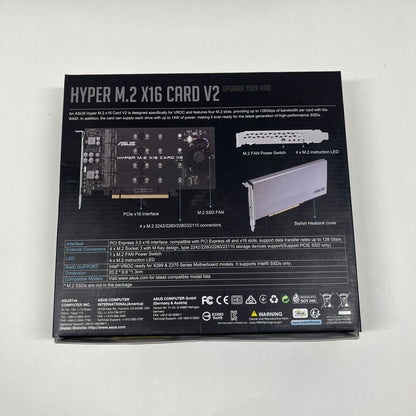 Asus Hyper M.2 X16 Card V2 PCIe-to-M.2 SSD expansion card MX28