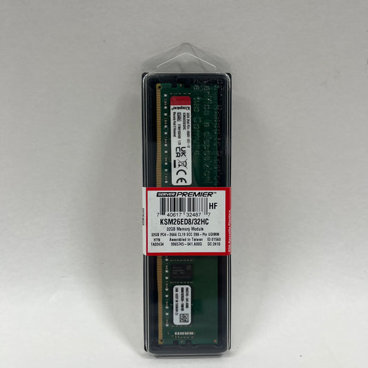 New Kingston server premier 32GB (1x32GB) RAM DDR4 2666MHz KSM56T46BD8KM-32HA 4