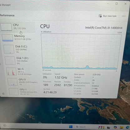 Sager Notebook V350SND 15.6" i9-14900HX 2.2GHz 32GB RAM 2TB SSD GeForce RTX 4060